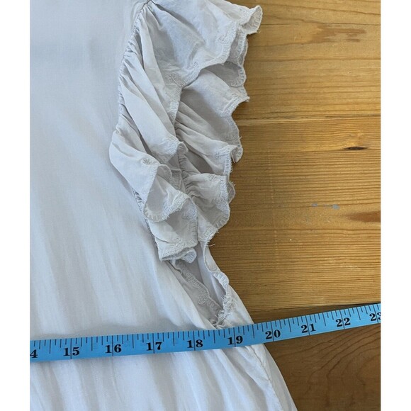 Aritzia Dress Large Womens Wilfred Sidonie Pale Pink Baby Doll Mini Tiered - Picture 5 of 7